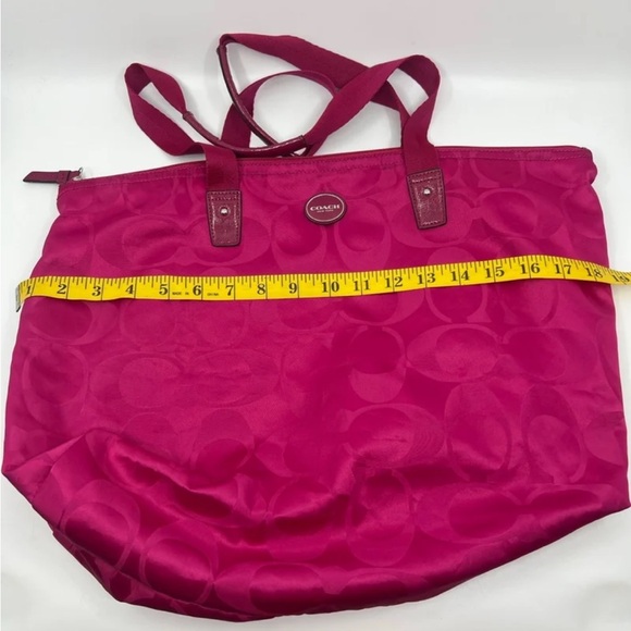 Y2K Coach Weekender  Signature Nylon Packable Large Tote Bag Foldable - Picture 1 of 8